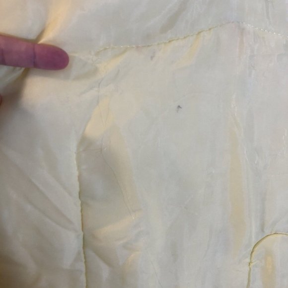 VTG 50s Sears Crib Blanket Comforter Pastel Bunny Rabbit Turtle Ruffle Hem 43x33 - Picture 7 of 9